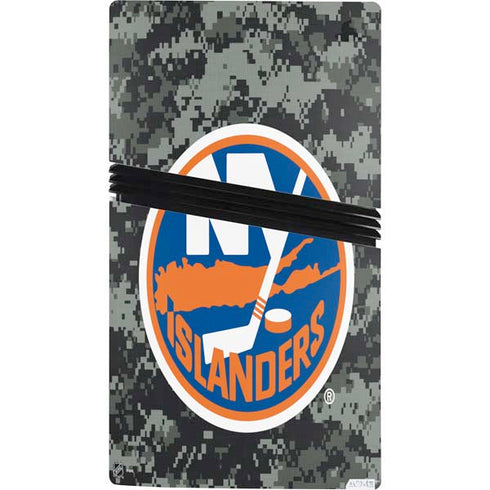 NHL New York Islanders Camo PS5 Pro Console Skin