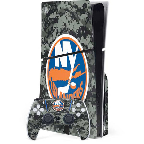 NHL New York Islanders Camo PlayStation PS5 Skins