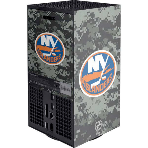 NHL New York Islanders Camo XBox Series X Digital Edition Console Skin