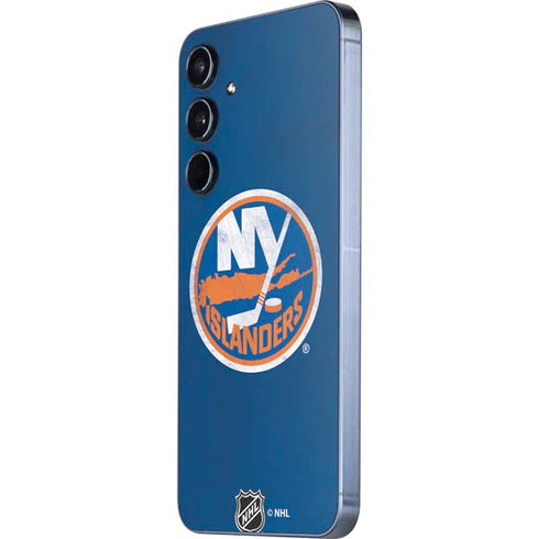 NHL New York Islanders Distressed Galaxy A36 5G Skin