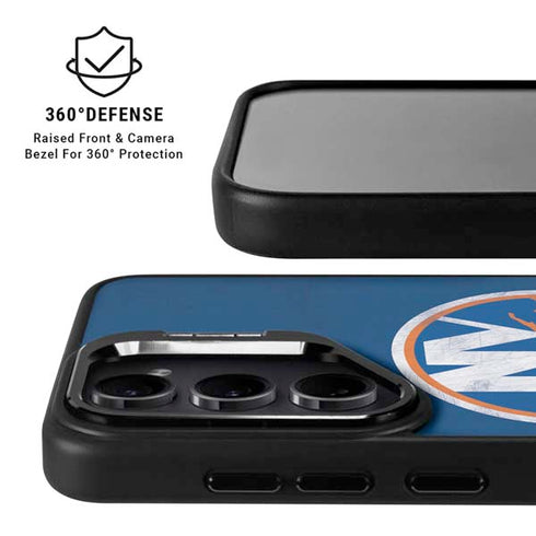 NHL New York Islanders Distressed Galaxy S24 FE Kickstand Case