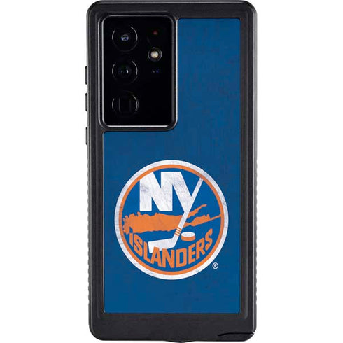 NHL New York Islanders Distressed Galaxy S24 Ultra Waterproof Case