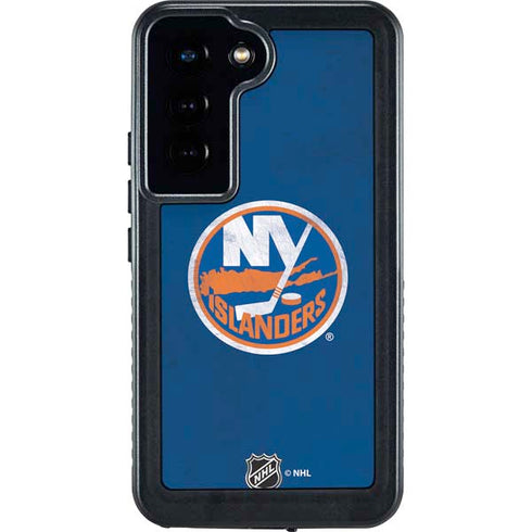 NHL New York Islanders Distressed Galaxy S24 Waterproof Case