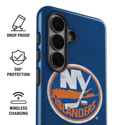 NHL New York Islanders Distressed Galaxy S26 Impact Case