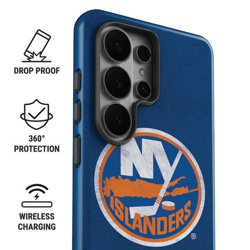 NHL New York Islanders Distressed Galaxy S26 Ultra Impact Case