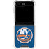 NHL New York Islanders Distressed Galaxy Z Flip6 Clear Case