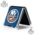 NHL New York Islanders Distressed Galaxy Z Flip6 Clear Case
