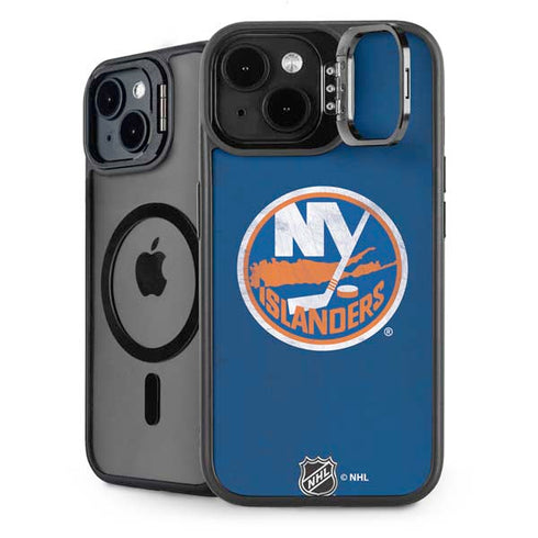 NHL New York Islanders Distressed iPhone 14 Kickstand Case