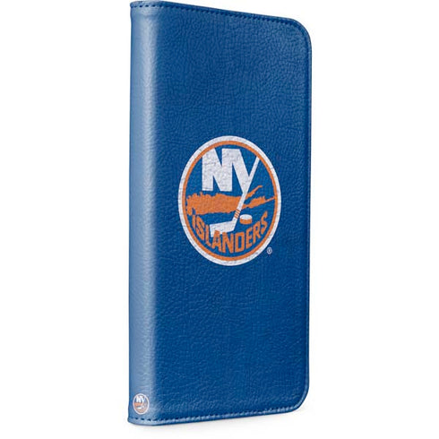 NHL New York Islanders Distressed iPhone 15 Folio Case