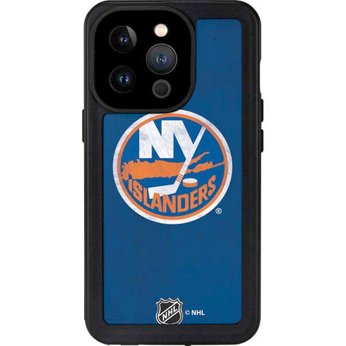 NHL New York Islanders Distressed iPhone 15 Pro Waterproof Case
