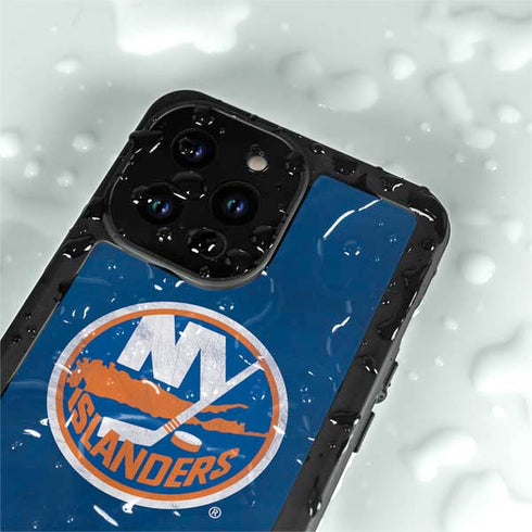 NHL New York Islanders Distressed iPhone 15 Pro Waterproof Case