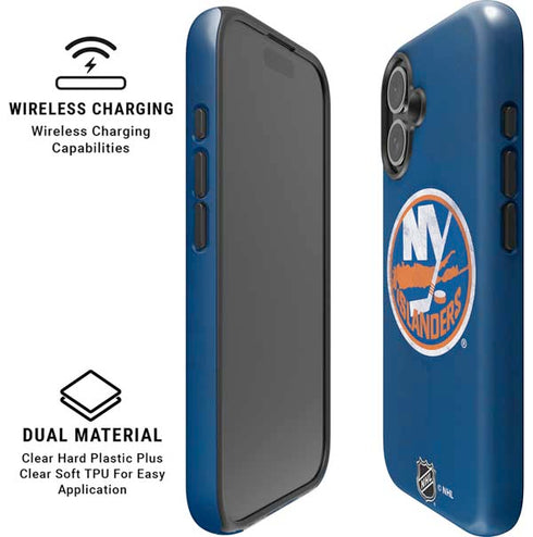 NHL New York Islanders Distressed iPhone 16 Magsafe Impact Case