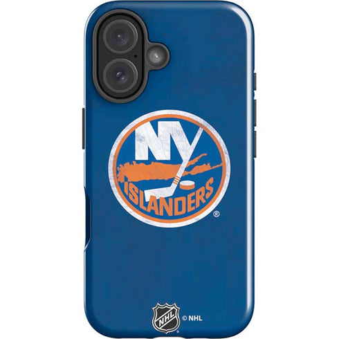 NHL New York Islanders Distressed iPhone 16 Plus Impact Case