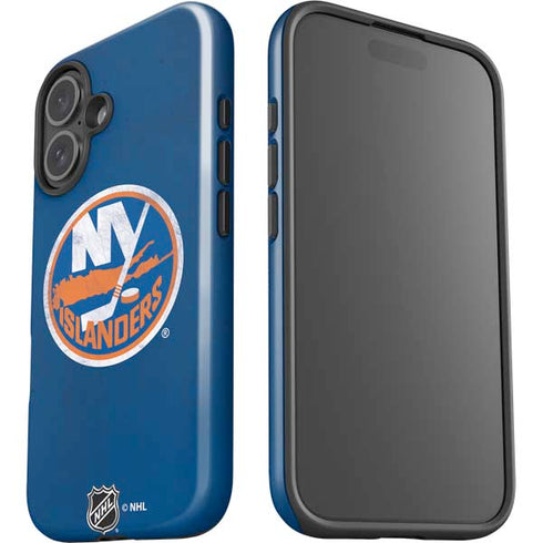 NHL New York Islanders Distressed iPhone 16 Plus Impact Case
