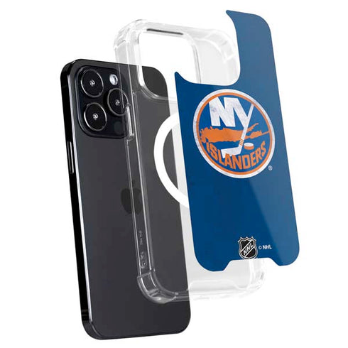 NHL New York Islanders Distressed iPhone 16 Pro MagSafe Case