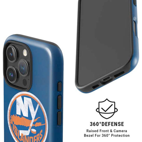 NHL New York Islanders Distressed iPhone 16 Pro Magsafe Impact Case