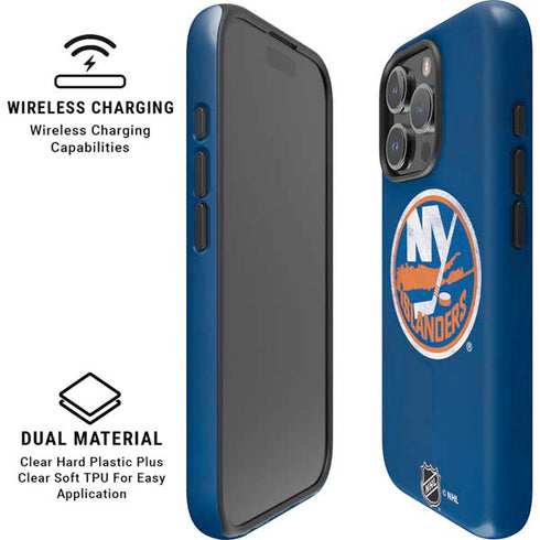 NHL New York Islanders Distressed iPhone 16 Pro Magsafe Impact Case