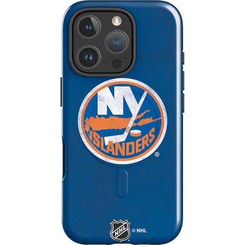 NHL New York Islanders Distressed iPhone 16 Pro Max Magsafe Impact Case