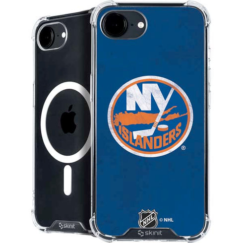 NHL New York Islanders Distressed iPhone 16e MagSafe Case