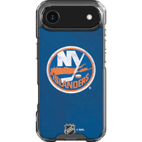 NHL New York Islanders Distressed iPhone 17 Air Clear Case