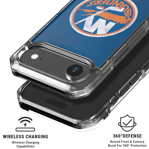 NHL New York Islanders Distressed iPhone 17 Air Clear Case