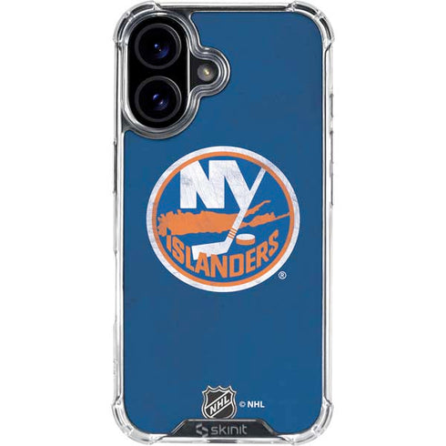 NHL New York Islanders Distressed iPhone 17 Clear Case