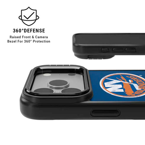 NHL New York Islanders Distressed iPhone 17 Pro Kickstand Case