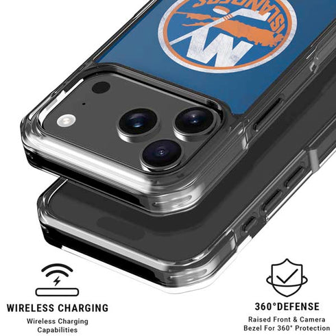 NHL New York Islanders Distressed iPhone 17 Pro MagSafe Case