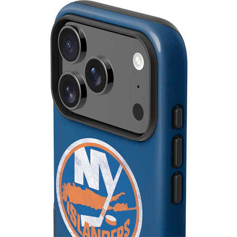 NHL New York Islanders Distressed iPhone 17 Pro Max Impact Case