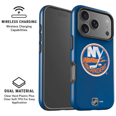 NHL New York Islanders Distressed iPhone 17 Pro Max Magsafe Impact Case