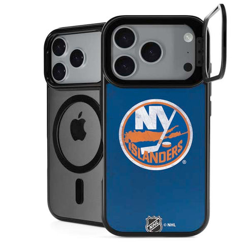 NHL New York Islanders Distressed iPhone 18 Pro Kickstand Case