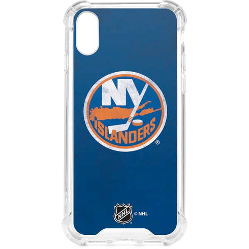 NHL New York Islanders Distressed iPhone XS Clear Case