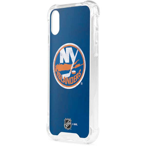 NHL New York Islanders Distressed iPhone XS Clear Case