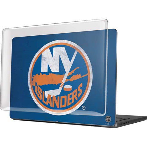 NHL New York Islanders Distressed MacBook Pro 14in (2021-24) Case plus Skin