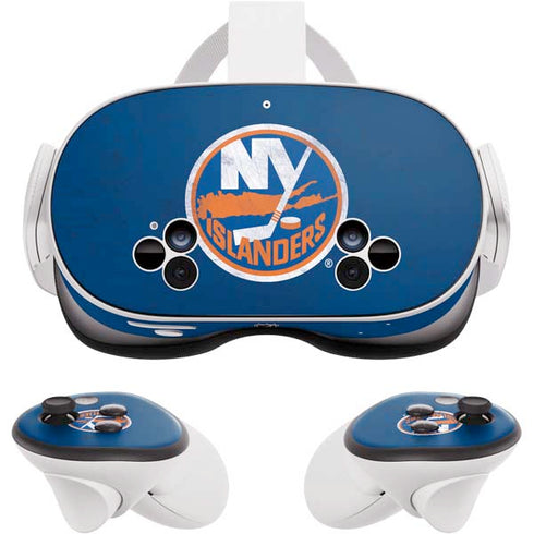 NHL New York Islanders Distressed Meta Quest 3S Skin