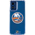 NHL New York Islanders Distressed Moto G 5G (2024) Clear Case