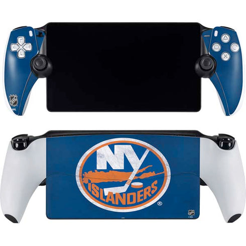 NHL New York Islanders Distressed PlayStation Portal Remote Player Skin