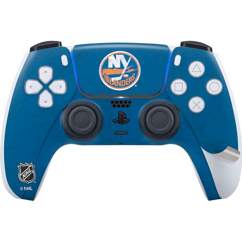 NHL New York Islanders Distressed PS5 Pro Disk Bundle Skin