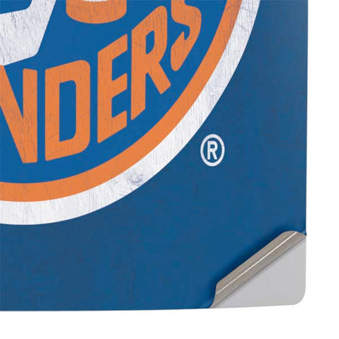 NHL New York Islanders Distressed PS5 Slim Digital Edition Console Skin