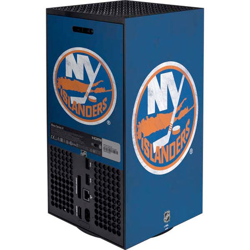 NHL New York Islanders Distressed XBox Series X Digital Edition Bundle Skin
