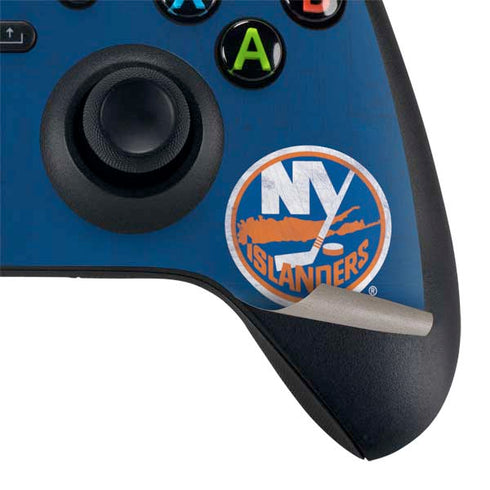 NHL New York Islanders Distressed XBox Series X Digital Edition Bundle Skin