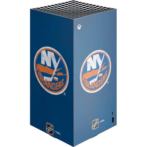 NHL New York Islanders Distressed XBox Series X Digital Edition Console Skin