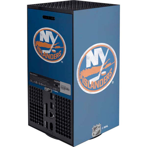 NHL New York Islanders Distressed XBox Series X Digital Edition Console Skin