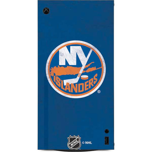 NHL New York Islanders Distressed XBox Series X Digital Edition Console Skin