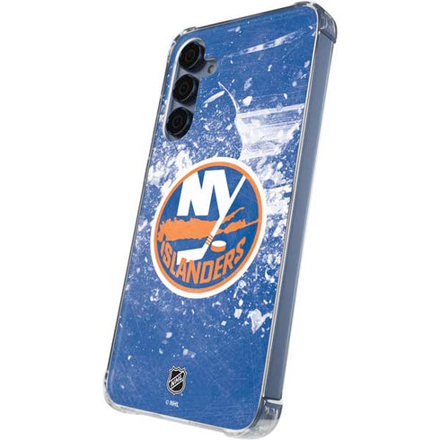 NHL New York Islanders Frozen Galaxy A35 5G Clear Case