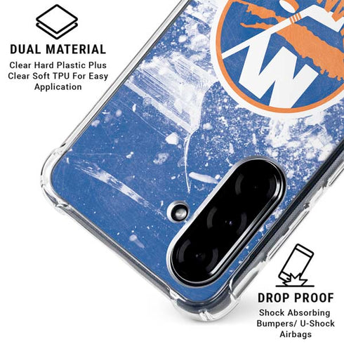 NHL New York Islanders Frozen Galaxy A36 5G Clear Case