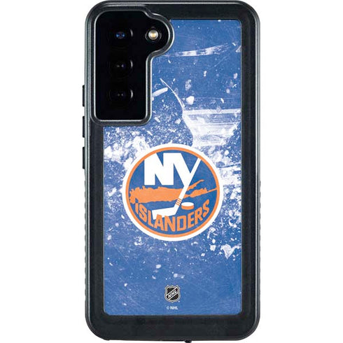 NHL New York Islanders Frozen Galaxy S24 Plus Waterproof Case
