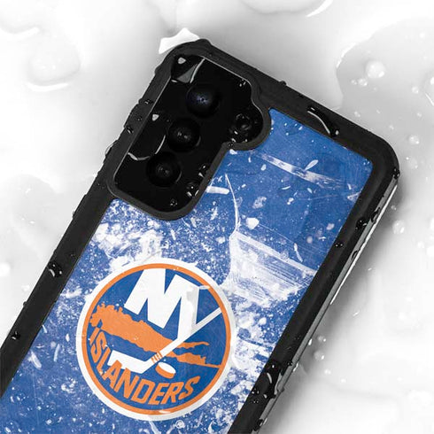 NHL New York Islanders Frozen Galaxy S24 Plus Waterproof Case