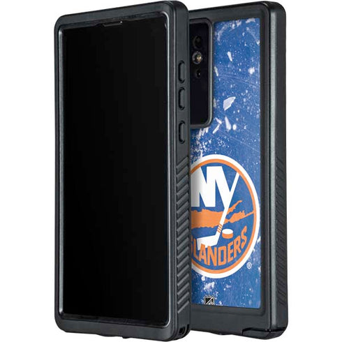 NHL New York Islanders Frozen Galaxy S24 Ultra Waterproof Case