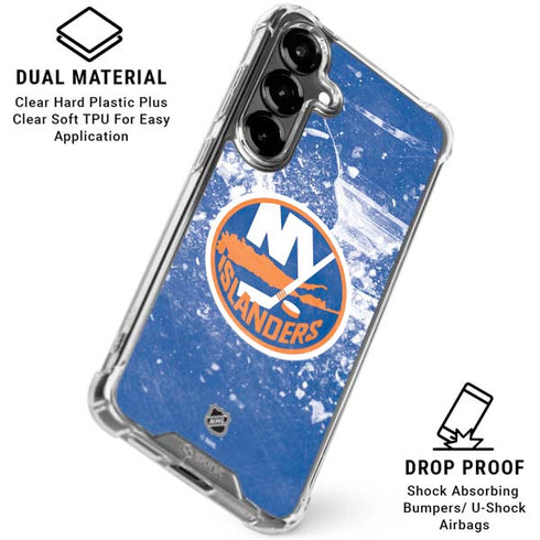 NHL New York Islanders Frozen Galaxy S26 Plus Clear Case